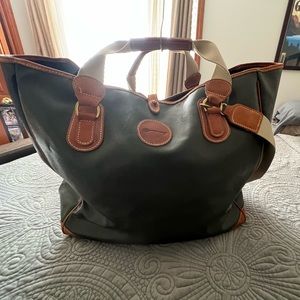 Leather tote bag